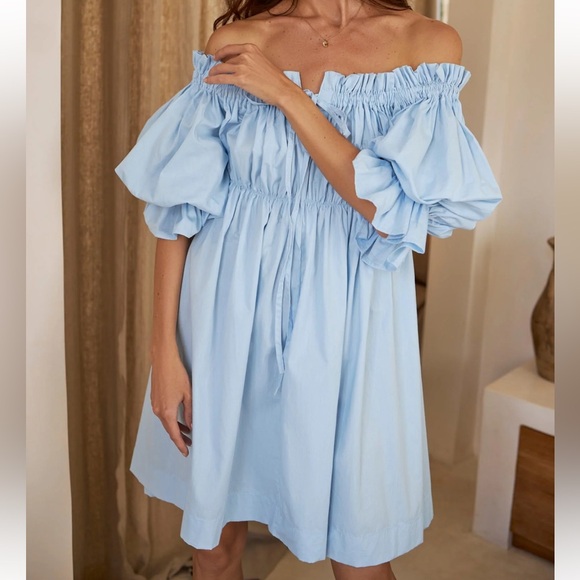 ELF Dresses & Skirts - ELF Light Blue Mini Dress